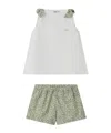 Il Gufo Floral-print Shorts Set In White