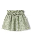 Il Gufo Floral-print Skirt In Green