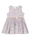Il Gufo Floral-print Tiered Dress In Pink