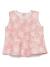 Il Gufo Top Mit Blumen-print In Rosa