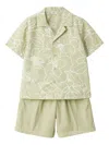 Il Gufo Floral-print Tracksuit In Green