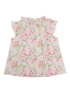 Il Gufo Floral-print Poplin Blouse In Pink