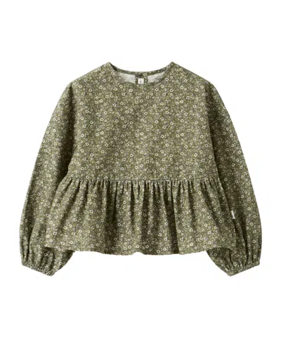 IL GUFO FLORAL VELVET BLOUSE