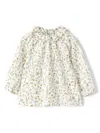 Il Gufo Florals And Animals Print Blouse In Weiss