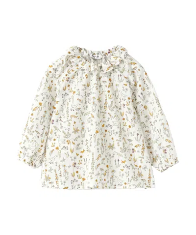 Il Gufo Flower And Animal Printed Blouse In White