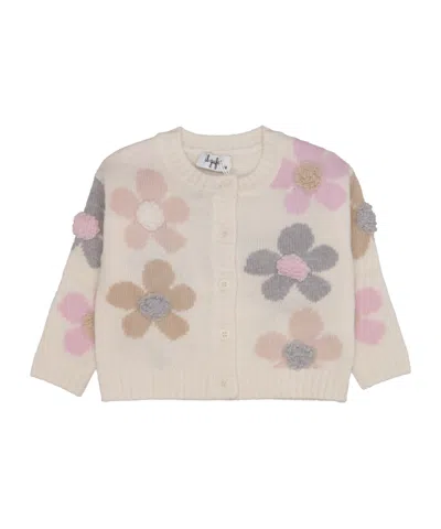 Il Gufo Flower Cardigan In Multi