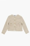 Il Gufo Frayed Blazer With Golden-effect Buttons