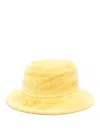 Il Gufo French-terry Bucket Hat In Yellow