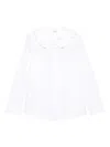 Il Gufo Frilled-collar Shirt In White