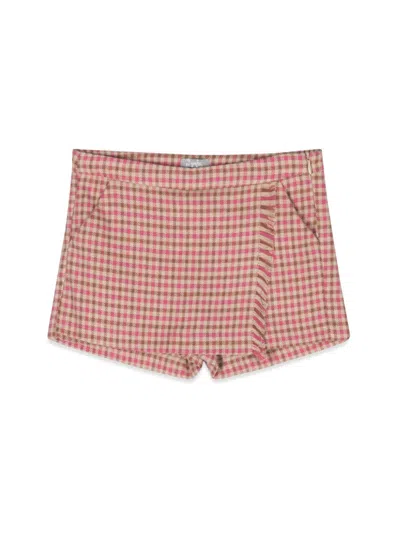 Il Gufo Chic Mini Skirt Pants For Girls In Pink