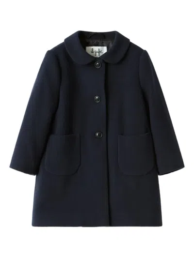 Il Gufo Fur-collar Coat In Blue