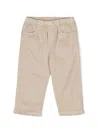 Il Gufo Gabardine Straight-leg Trousers In Neutrals