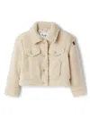 Il Gufo Teddy Jacket In Cream