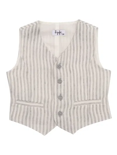 Il Gufo Kids'  Gilet In Gray