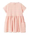 Il Gufo Gingham-check Dress In Pink