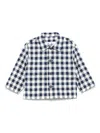 Il Gufo Gingham-check Jacket In Blue