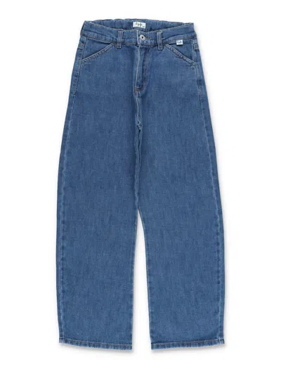 Il Gufo Girl Wide-leg Jeans In Denim