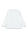 Il Gufo Girls Cotton Jersey T-shirt With Contrast Trim In White