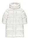 Il Gufo Girls Flared Down Jacket With Hood In White