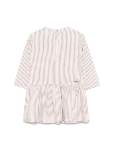 Il Gufo Girls' Mini Ruffle Dress In Multi