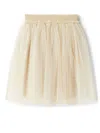 Il Gufo Glitter-waistband Tulle Skirt In Neutrals