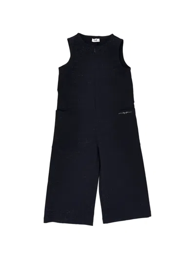 Il Gufo Kids' Glitter-effect Sleeveless Jumpsuit In Blue