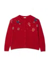 Il Gufo Golfino Tricot In Red