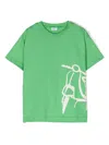 Il Gufo Graphic-print Cotton T-shirt In Green