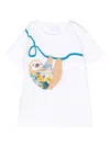 Il Gufo Graphic-print Cotton T-shirt In White