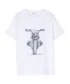 Il Gufo Graphic-print Cotton T-shirt In White