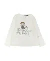 Il Gufo Graphic-print Long-sleeve Top In White
