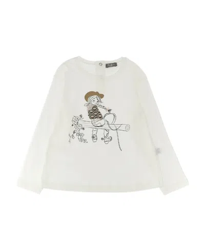 IL GUFO GRAPHIC-PRINT LONG-SLEEVE TOP