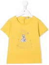 Il Gufo Graphic-print Short-sleeved T-shirt In Yellow