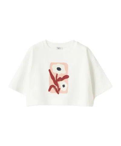 Il Gufo Kids' Graphic-print T-shirt In White