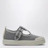 Il Gufo Gray Canvas Sandal In Grey