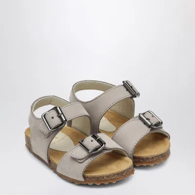 IL GUFO GRAY SANDAL IN NUBUCK WITH STRAP