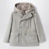 Il Gufo Layered Coat In Grey