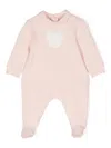 Il Gufo Pink Stretch Fleece Cotton Jumpsuit With Heart In Pink