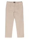 Il Gufo Herringbone Smart Trousers In Neutrals