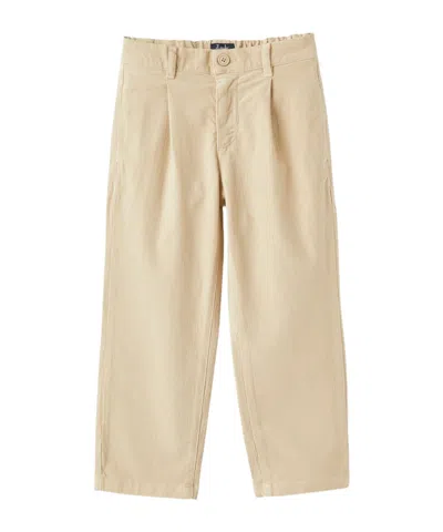 Il Gufo Herringbone Smart Trousers In Nude