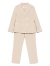 Il Gufo Herringbone Suit In Neutrals