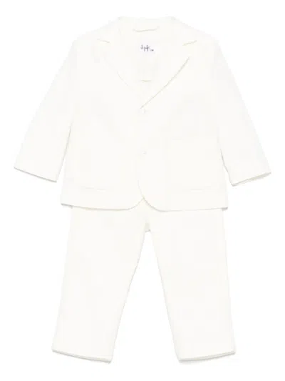 Il Gufo Babies' Herringbone Suit In White