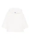 Il Gufo Hooded Buttoned Coat In White