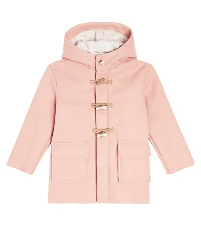 Il Gufo Kids' Hooded Coat In Pink