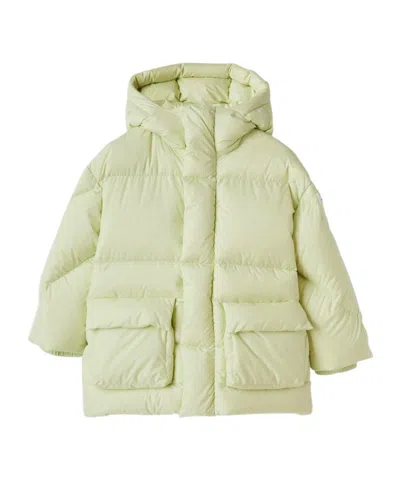 Il Gufo Hooded Down Jacket In Nude