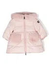 Il Gufo Hooded Down Padded Jacket In Pink
