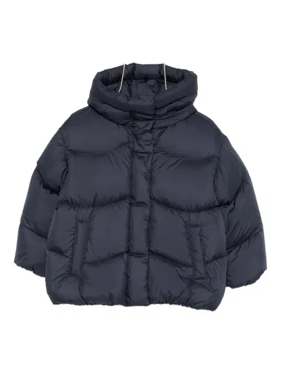 Il Gufo Kids' Hooded Jacket In Blue
