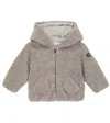 Il Gufo Hooded Jacket In Nickel Grey