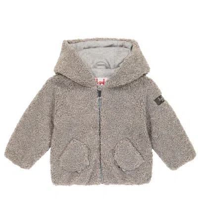 Il Gufo Hooded Jacket In Nickel Grey
