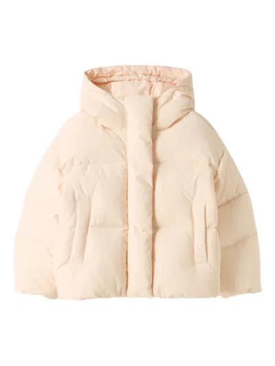 Il Gufo Kids' Hooded Puffer Jacket In Neutral